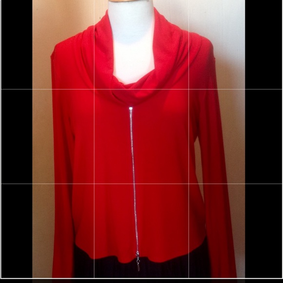 Joseph Ribkoff Red Top SZ8 BNWT - Picture 2 of 8